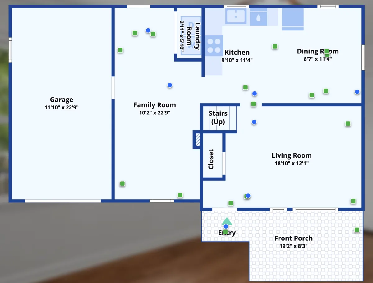 Main level floor plan